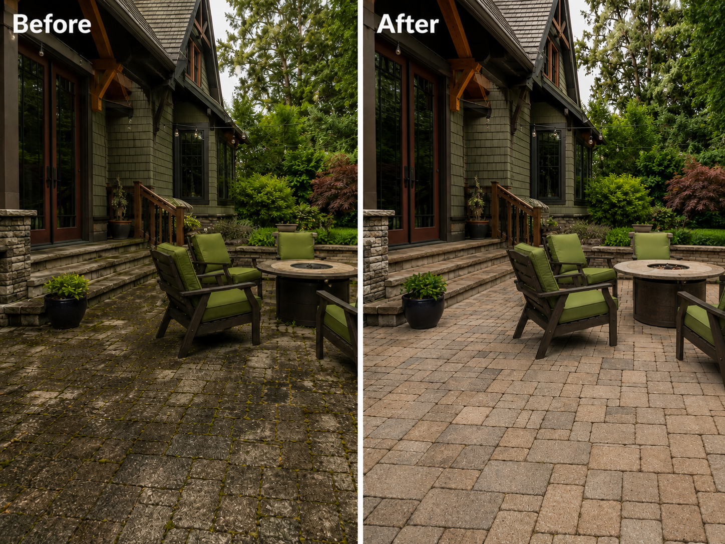 Patio and walkway cleaning